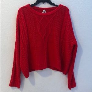 red sweater